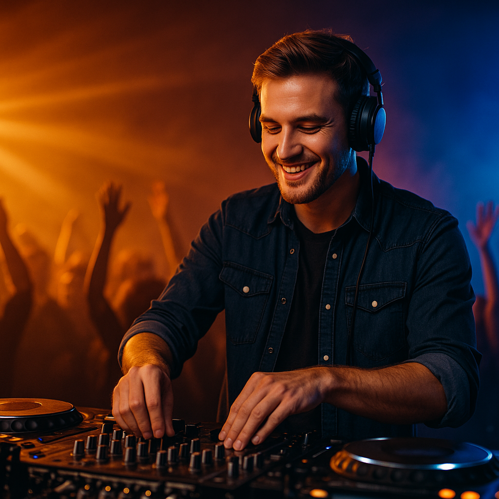 DJ performing on stage